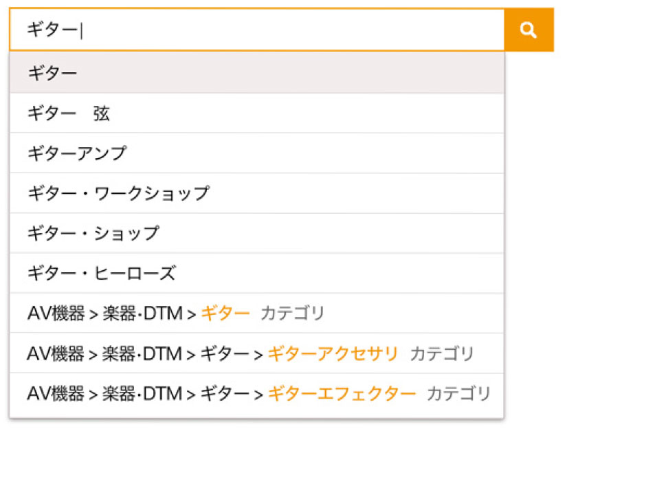 カテゴリーサジェスト